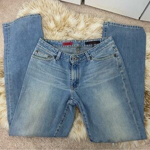 AG Adriano Goldschmied The Gemini Light Fade Bootcut Blue Jeans